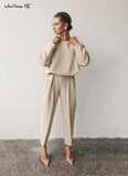 Khaki High Waist Pants